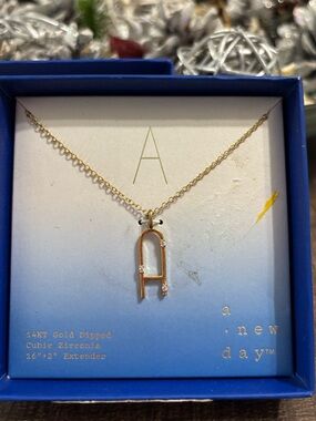 a new day Initial “A” Necklace